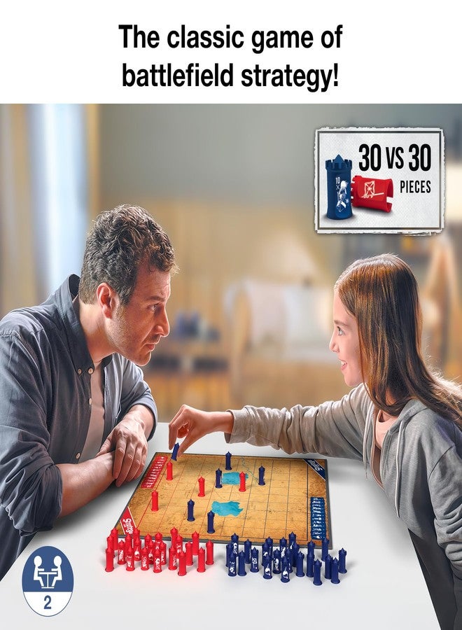 Gouda Games ستراتيجو الأصلية - لعبة لوحية استراتيجية كلاسيكية، تغلب على خصمك واستولِ على العلم، لعبة عائلية ممتعة للأطفال والكبار، هدية للأعمار من 8 إلى 10 سنوات فما فوق، لاعبان - Image 2